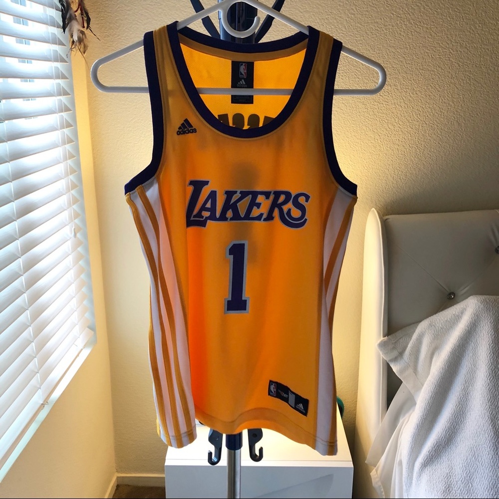 Los Angeles Lakers #1 Russell Gold NBA Jersey